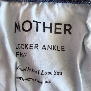 Mother Jeans Looker Ankle Fray